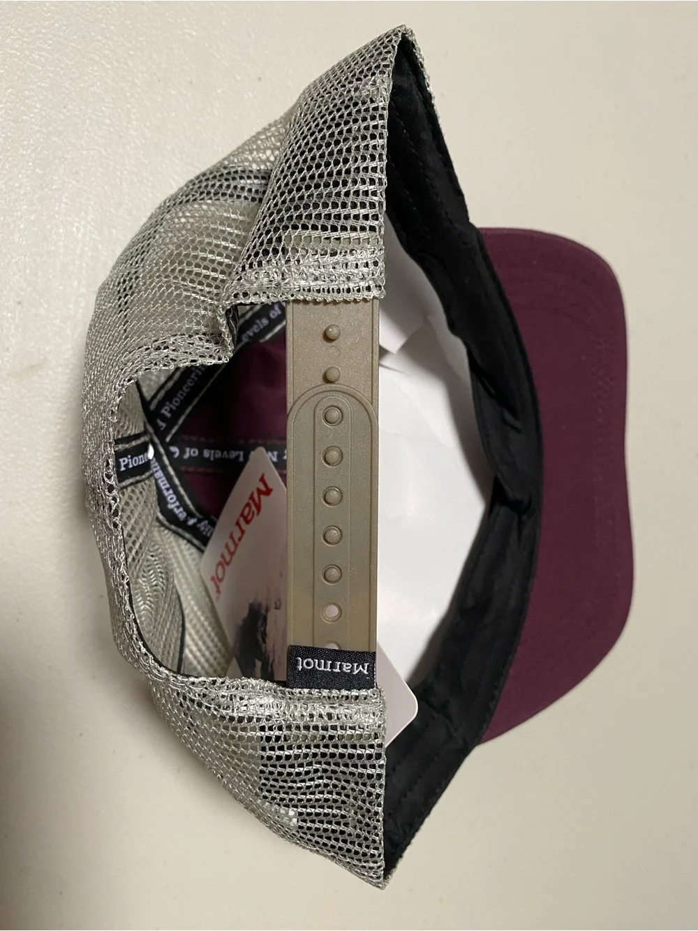 NWT Marmot  Purple & Gray Mesh Trucker Hat Unsex Size